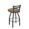 Holland Bar Stool Co 25" Low Back Swivel Counter Stool, Pewter Finish, Canter Sand Seat 41125PW013 - alternate 2